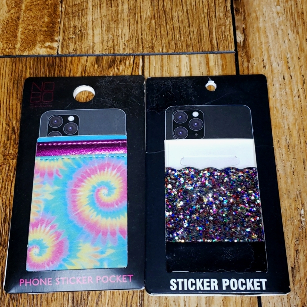 No boundaries Phone sticker pocket bundle of 2 NWT